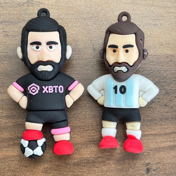 Lionel MESSI Keychain Argentina Jersey #10 Football Soccer Player 3-D Figure 2 - Picture 1 of 9